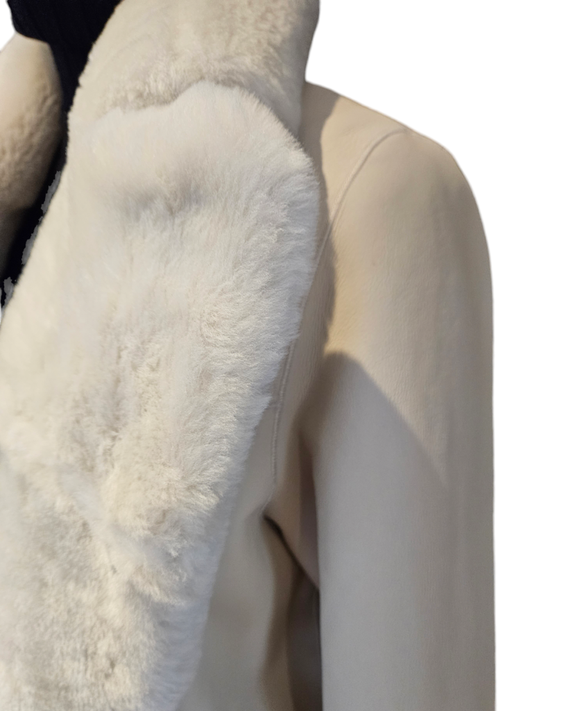 Long shearling overcoat (Reversible) – photo 2