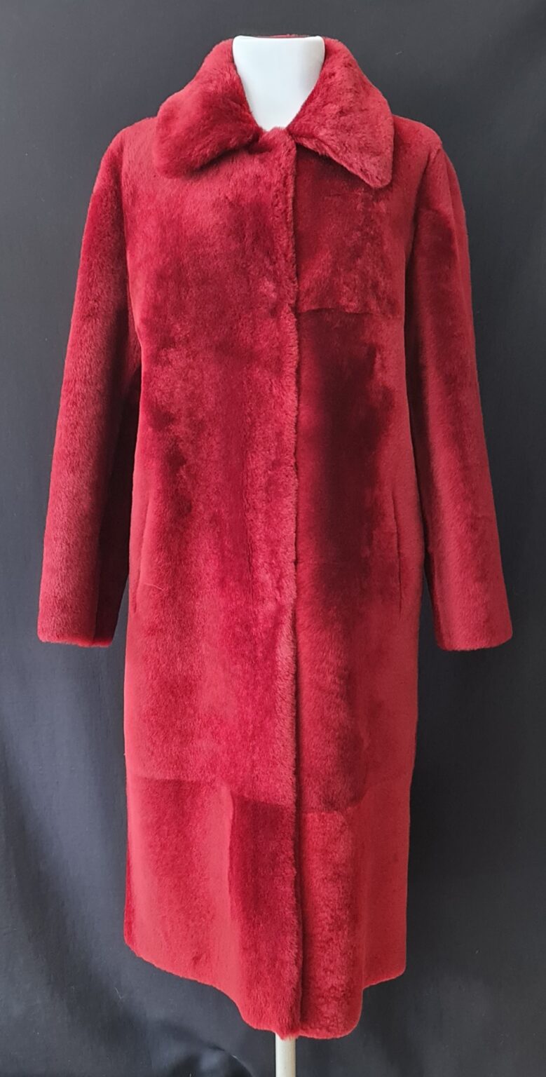Long shearling overcoat (Reversible)