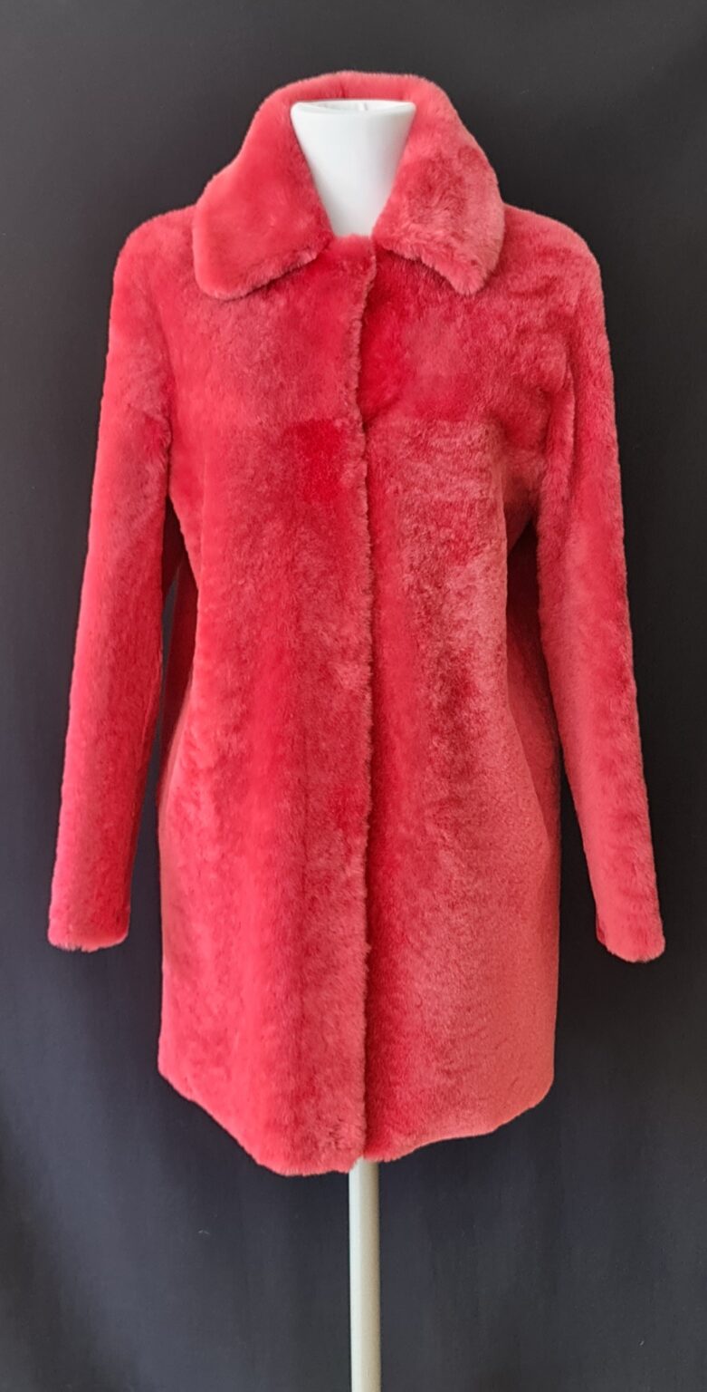 Mid-length shearling coat (Reversible) – photo 2