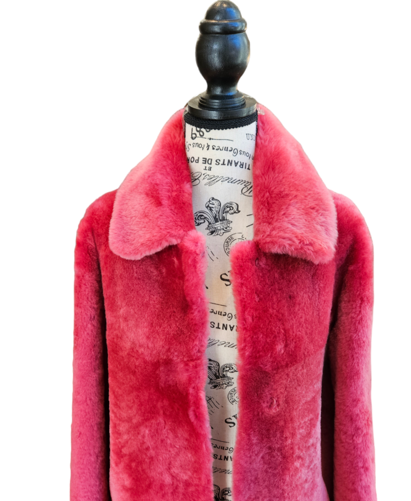 Mid-length shearling coat (Reversible) – photo 6