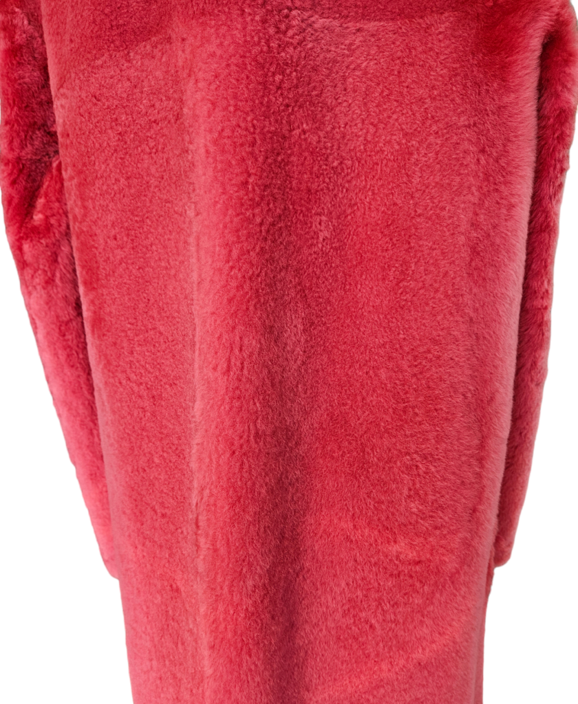 Mid-length shearling coat (Reversible) – photo 7