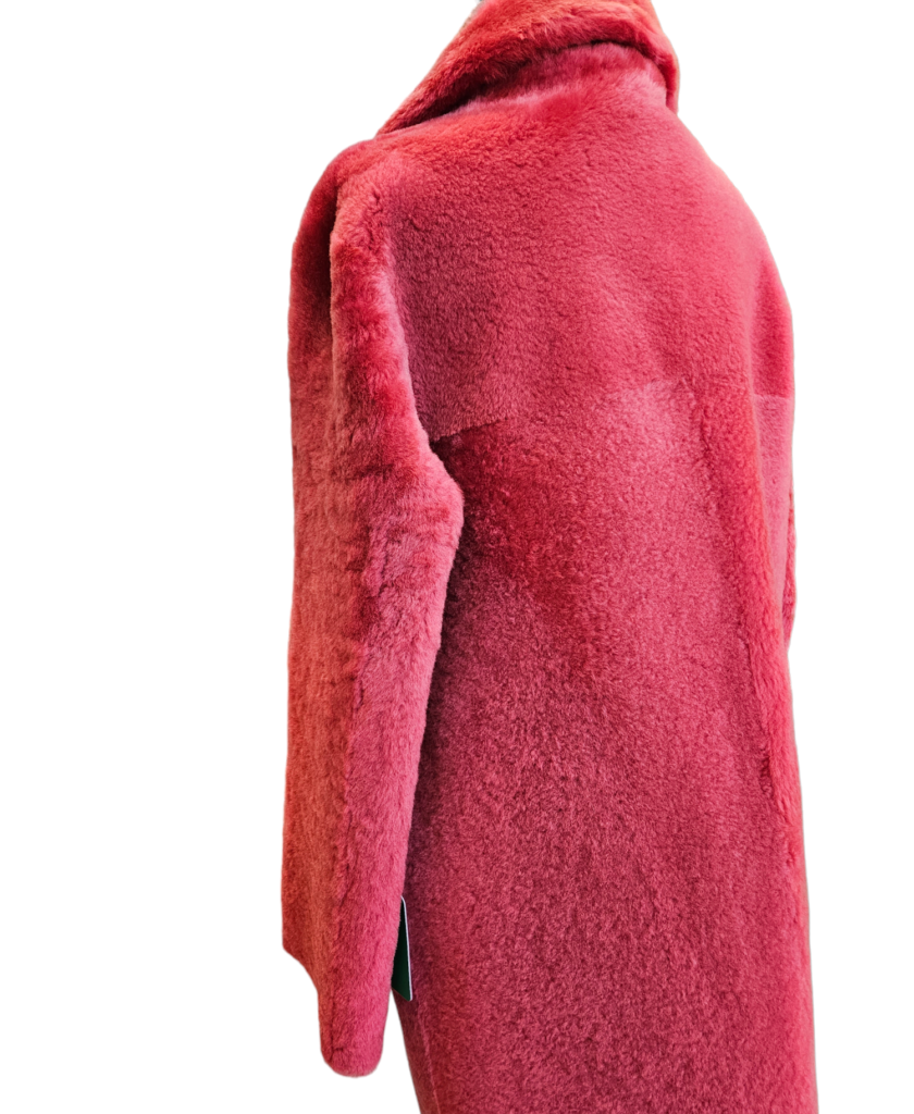 Mid-length shearling coat (Reversible) – photo 8