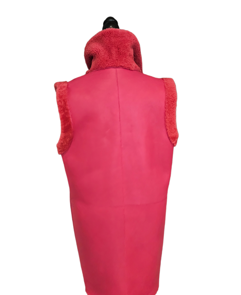 Shearling vest coat (Reversible) – photo 7