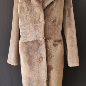 Long shearling overcoat (Reversible)