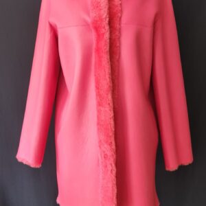 Mid-length shearling coat (Reversible)