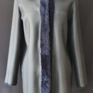 Mid-length shearling coat (Reversible)