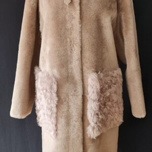 Mid-length shearling coat (Reversible)